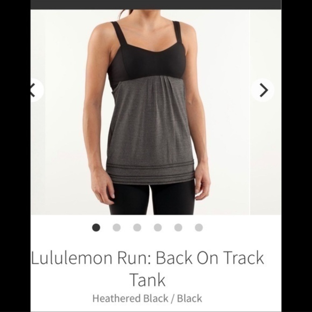 Lululemon run back on track tank